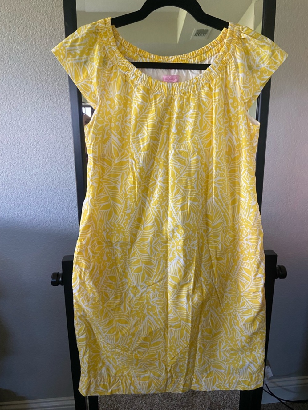 Lilly Pulitzer Yellow and White Floral Dress